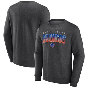 NCAA Boise State Broncos Men's Crew Neck Fleece Gray Sweatshirt - 1 of 3
