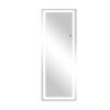 MAYEERTY Full Body Rectangle Corner Aluminum Alloy Framless Rounded Mirror with Stand for Living Room Bedroom White - 3 of 4