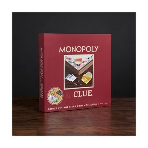 Monopoly & Clue 2-in-1 Deluxe Vintage Edition Board Game - 1 of 2