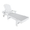 WestinTrends Malibu 3 Piece Adirondack Reclining Chaise Lounge With Arms & Wheels - 4 of 4