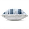 Stupell Industries Asymmetrical Blue Stripes Watercolor Pattern Outdoor Decorative Throw Pillow, 18 x 18 - 2 of 3