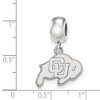 Black Bow Jewelry Sterling Silver Colorado Buffalos NCAA Bead Charm - 3 of 4