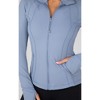 90 Degree By Reflex Womens Lightweight, Full Zip Running Track Jacket - 3 of 3