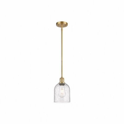 Bella - 1 Light Stem Hung Mini Pendant In Industrial Style-9.5 Inches Tall and 5.5 Inches Wide