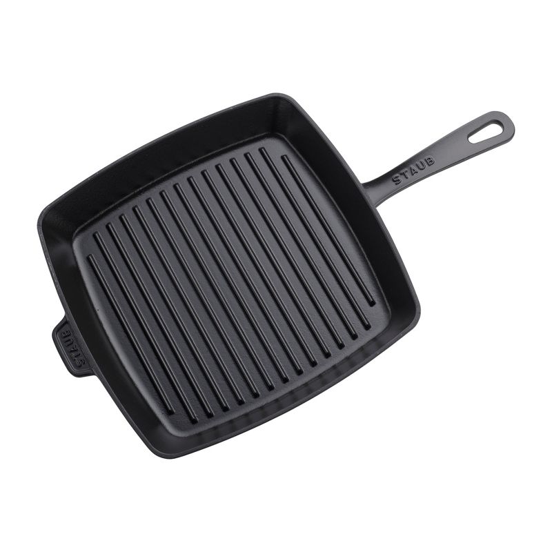 STAUB Cast Iron 12-inch Square Grill Pan, 3 of 5
