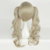 Unique Bargains Women's Curly Wigs 12" +20" Gold Tone with Wig Cap - 4 of 4
