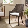 Maro Arm Chair - ACH4905 - Dark Brown/Ivory - Safavieh - 2 of 4