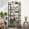 Hommoo 5-Tier Bookshelf, Industrial Bookcase - 3 of 4