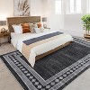 Acekool 10x13 Washable Rug - Non-Slip Geometric Carpet for Living Room & Bedroom - 3 of 4