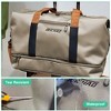 Luupatchy Large Capacity Travel Bag, Dry Wet Separation , For Travel, Fitness Yoga, Weekend Tote Overnight Bag - 3 of 4