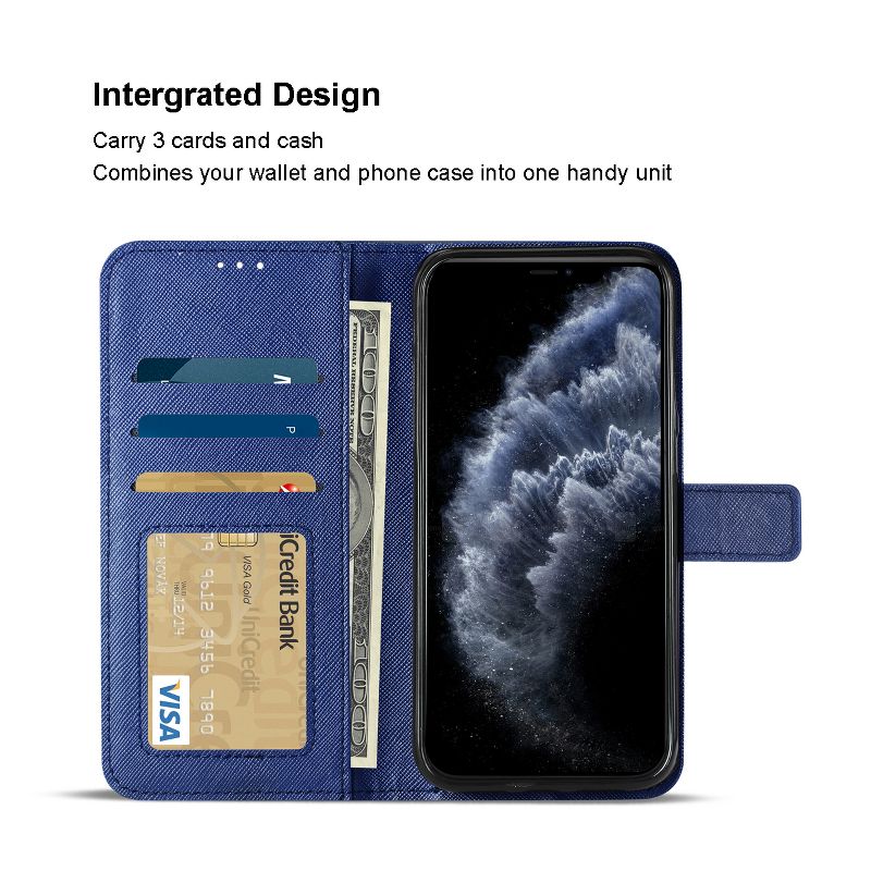 Reiko Apple iPhone 11 Pro 3-in-1 Wallet Case in Blue, 3 of 5