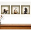 HomeRoots Set of Three Hag Faux Niche 3D Peel and Stick Wall Decals - 2 of 4