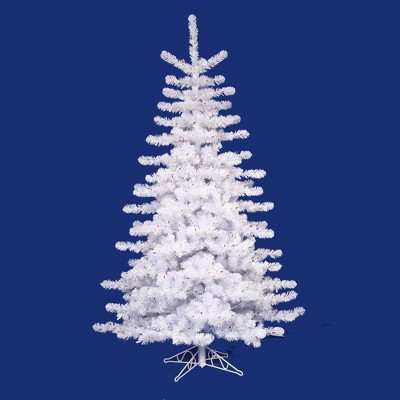 Vickerman 10' Pre-Lit Crystal White Artificial Christmas Tree - Multi-Color Lights