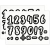 Bright Creations 146 Piece Alphabet, Numbers, Punctuation White Cutout Letters for Bulletin Board, Classroom, Chalkboard, 3.2 Inch - 4 of 4