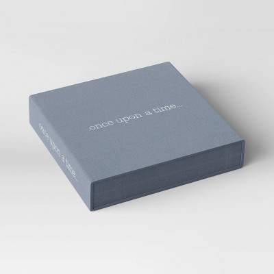 10" x 10" Photo Album Box "Once Upon a Time" Navy - Threshold™
