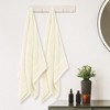 Unique Bargains Cotton Solid Highly Absorbent Bath Towels 2 Pcs - 4 of 4