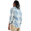 Campus Sutra Men Men's EcoLiva Blue Geometric Lined Shirt - 2 of 4