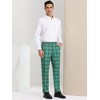 INSPIRE CHIC Men's Plaid Casual Regular Fit Flat Front Stretch Dress Pants - 4 of 4