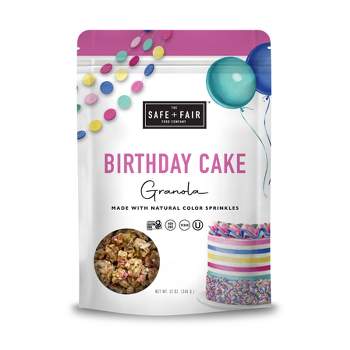 Safe+Fair Birthday Cake Granola - 12oz