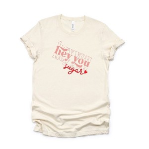 Simply Sage Market Women's Hey You Sugar Stacked Short Sleeve Graphic Tee - 1 of 3