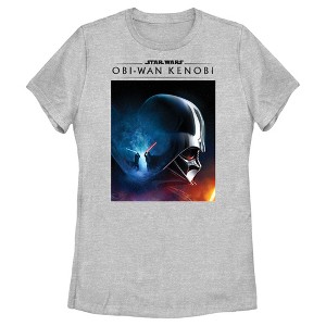 Women's Star Wars: Obi-Wan Kenobi Darth Vader vs Kenobi Galactic Battle Poster T-Shirt - 1 of 4