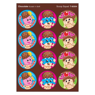Trend Scoop Squad/Chocolate Stinky Stickers, 48 Count (Pack of 6)