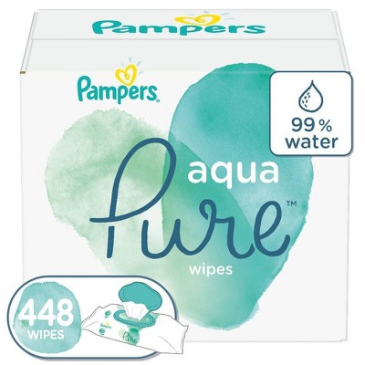 Pampers Aqua Pure Sensitive Baby Wipes - 448ct