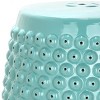 Stella Nailhead Garden Stool - Indoor/Outdoor - ACS4530 - Safavieh - 3 of 3