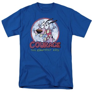 Courage The Cowardly Dog Vintage Courage Adult T-Shirt - 1 of 4