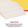 School Smart Railroad Board, 22 x 28 Inches, 4-Ply, White, Pack of 100 - 3 of 4