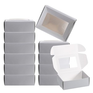 Unique Bargains Homemade DIY Craft Paper Soap Boxes with PVC Window 30 Pcs - 1 of 4