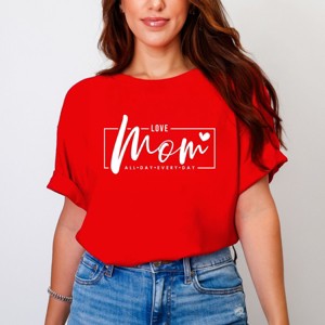 Simply Sage Market Mom, Love All Day Everyday Garment Dyed Tee - 1 of 4