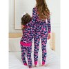 RuffleButts Girls Viscose from Bamboo Ruffle Long Sleeve Pajama Set - 4 of 4