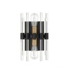 Savoy House Santiago 2 - Light Wall Light in  Matte Black/Warm Brass - 3 of 4