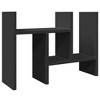 vidaXL Desk Organiser Black 13.6x6.1x14.0" Engineered wood - 2 of 4