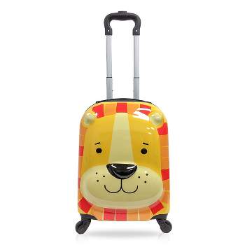 TUCCI Lion Buddy Kids' Hardside Carry On 3D Suitcase.