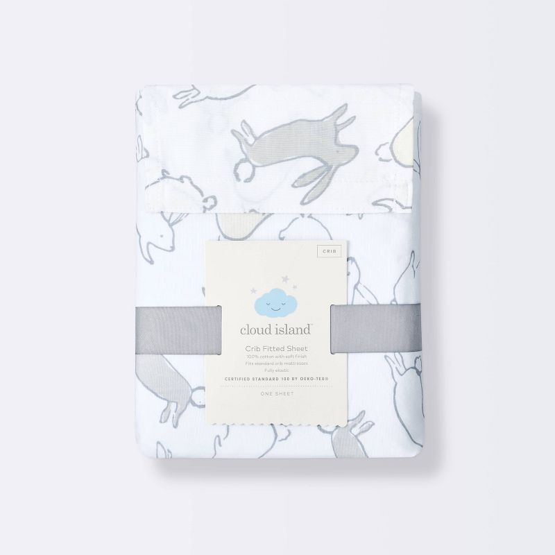 Fitted Crib Sheet Bunnies - Cloud Island&#8482;, 6 of 7