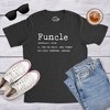 Mens Funcle Definition T shirt Funny Graphic Uncle Family Tee Novelty Print - Crazy Dog Men's T Shirt Gift for Uncle - 4 of 4