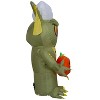 Gemmy Airblown Inflatable Stylized Stripe w/No Candy After Midnight JOL WB, 3.5 ft Tall, Multicolored - 4 of 4
