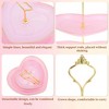 Unique Bargains Heart-shaped 3-Layer Cake Display Holder with Tiered Serving Tray for Pastries Donuts and Fruits - 3 of 4