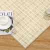 Checkered Easy Jute, Super Soft Rug for Bedroom, Soft Shaggy Plush for Bedroom Dining Room Non-Slip Stain Resistant Under Table Rug - 4 of 4