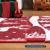 Christmas Area Rug, Reindeer Print Washable Soft Carpet with Non Slip Backing, Low Pile Stain Resistant Floor Mat for Living Room, Bedroom - 3 of 4