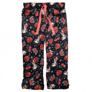 Womens Betty Boop Heart Tattoo Sleep Pants - 1 of 1