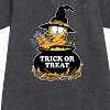 Girls' - Garfield - Trick Or Treat Graphic Short Sleeve Fleece Dress - 2 of 3