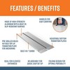 EZ-ACCESS SUITCASE Portable Singlefold Ramp w/Ergonomic Handles, Extruded Tread, and Self Adjusting Bottom Transition Plates - 4 of 4