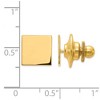 Black Bow Jewelry 14K Yellow Gold Polished Square Lapel or Tie Pin, 10mm - 2 of 3