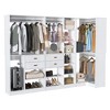 Aheaplus 110'' Set of 3 Freestanding Corner Closet System Organizer for Walk-in Closet - 2 of 4