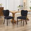 NicBex Dining Chair Set of 2 Modern Velvet Fabric Kitchen Chairs with Tufted Backrest for Dining Room - 4 of 4