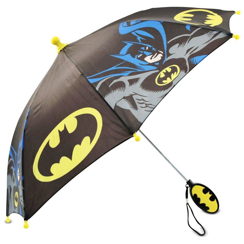 Batman Boy's Umbrella and Raincoat Set, Kids Ages 4-7, 5 of 6