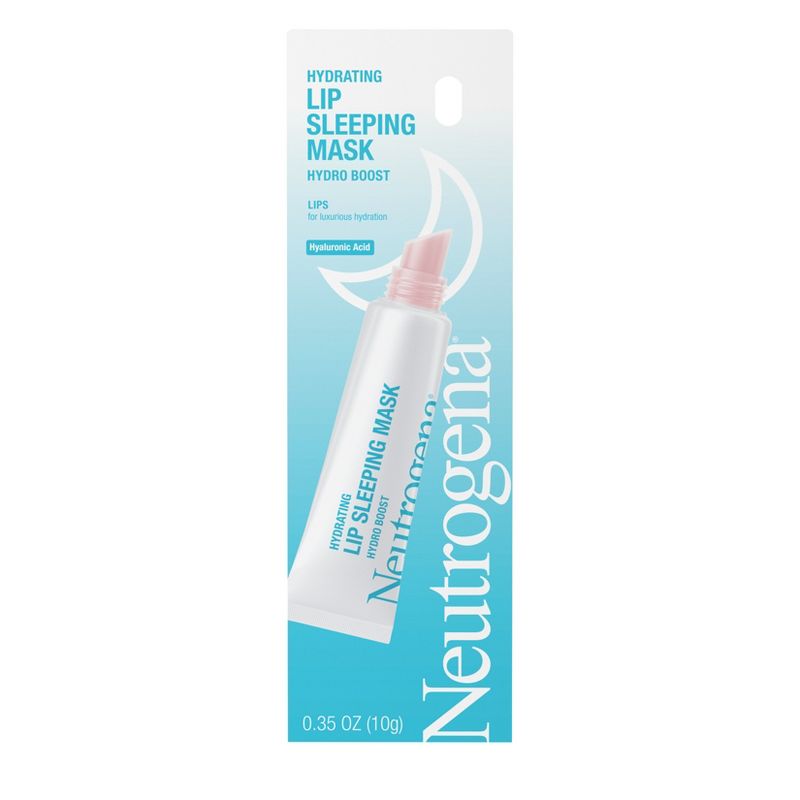 Neutrogena Hydro Boost Hydrating Lip Sleeping Mask with Hyaluronic Acid, Clear Overnight &#38; Daily Moisturizing Treatment for Very Dry Lips - 0.35oz, 1 of 10